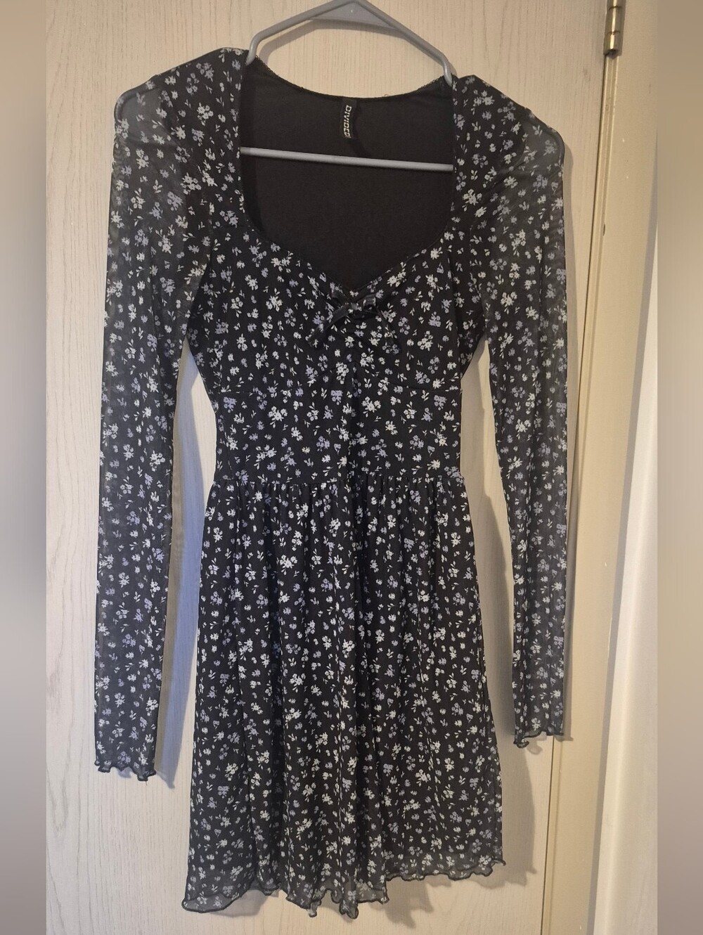 H&M Floral Mesh Mini Dress | Size XS